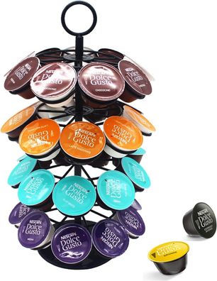 Wdmiya Kapselhalter für Dolce Gusto 36 Stück Drehbar Kapselspender Kapselständer