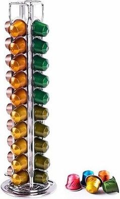 Wdmiya Nespresso Kapselhalter (40 Stück), Drehbar Kapselständer | Organizer