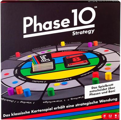 Mattel Games Phase 10 Brettspiel Strategy, interaktives Spiel für Familie FTB29