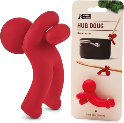 Monkey Business Kochlöffelhalter Hug Doug Löffelretter und Deckelheber Silikon