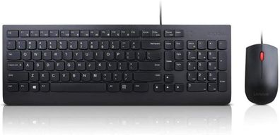 Lenovo Tastatur Maus-Set Keyboard Kabelgebunden Englisch QUERTY schwarz
