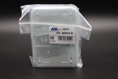 TEK-BERRY3.40 Gehäuse: für Computer Raspberry Pi 3 grau X: 73mm Y: 100mm TEKO