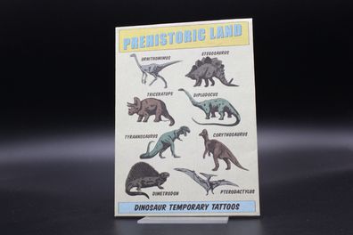 Rex London abwaschbare Tattoos für Kinder Dinosaurier 28047 Tattoo Set