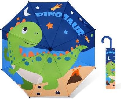 Decalsweet Regenschirm Kinder Stockschirm mit Schirmhülle, Windsicher Faltbar