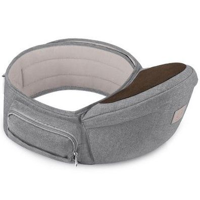 GAGAKU Baby Hüftsitz Taille Hocker 4 Positionen, Kinder 0-36 Monate (Grau)