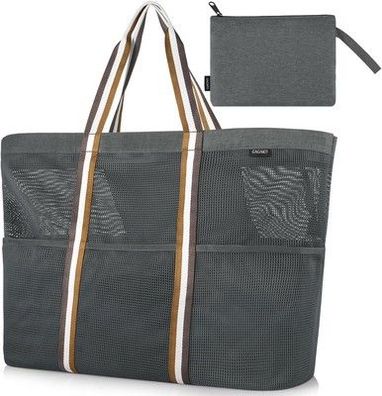 GAGAKU Strandtasche XXL Familie Badetasche Groß Strand-Tasche mit Reißverschluss