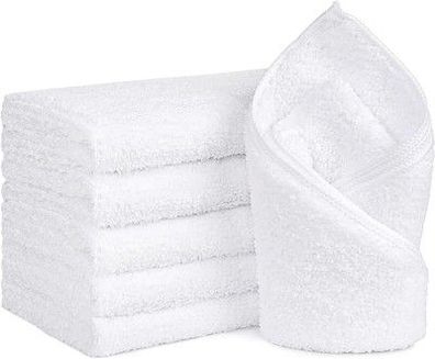 Orighty 6 Pack weiße Handtücher 16x28 Zoll schnell trocknende, saugfähige Tuch