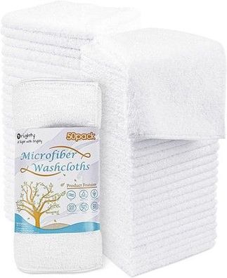 Orighty Mikrofaser-Waschlappen, Handtücher-Set, 50 Stk saugfähig 30,5 x 30,5 cm
