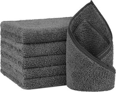 Orighty 6er-Pack graue Handtücher schnell trocknende & saugfähig, 40,6 x 71,1 cm