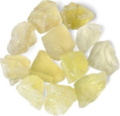 Xiannvxi Citrin Stein Rohsteine Premium Kristalle Steine 100% Heilsteine (200G)