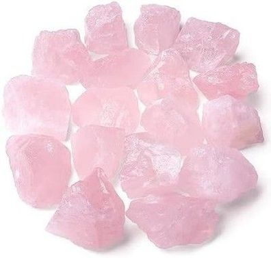 Xiannvxi Rosenquarz Stein Rohstein Premium Kristall Stein 100% Naturstein (200G)