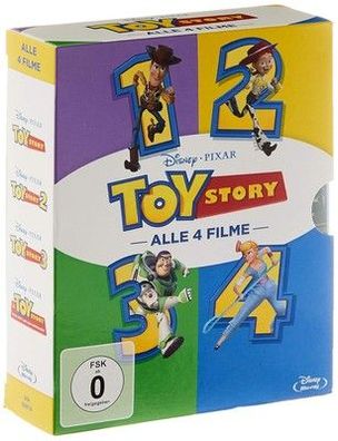 Toy Story 1-4 [Blu-ray] Zeichentrick, Kinder, Spielfilm, Deutsch