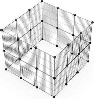 Langxun DIY Kleintier-Laufstall, Haustier-Laufstall (30x38cm 24 Stk.) Gehege