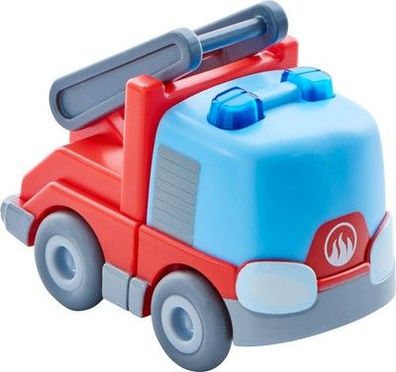 HABA 303844 - Kullerbü – Feuerwehr-Leiterwagen , Motorikspielzeug von 2-8 Jahren