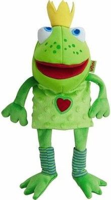 HABA 300490 - Handpuppe Froschkönig, Polyester, Grün, Puppe, Kinder, Frosch