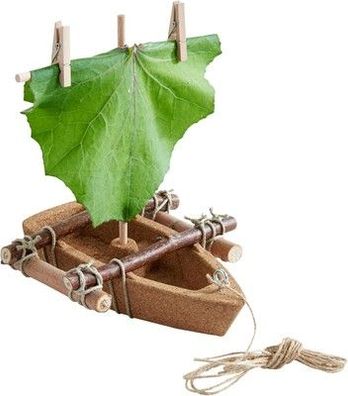 HABA Terra Kids Korkboot-Bausatz – DIY-Set zum Bauen & Gestalten - 1304244001