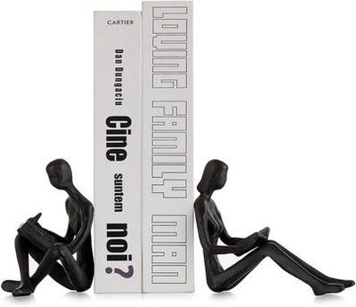 Sziqiqi Dekorative Bücherenden für Regale - Gusseisen Buchstützen für Bücher