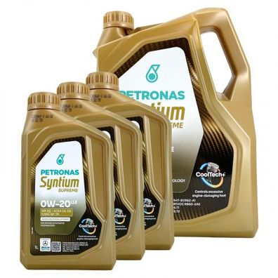 Petronas Syntium Supreme 0W-20 LLE 5 + 3 Liter