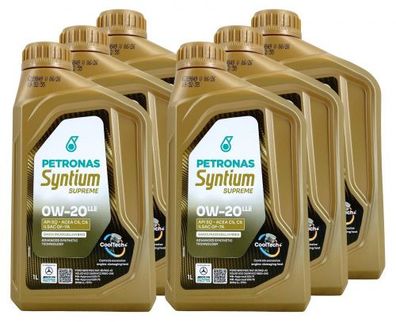 Petronas Syntium Supreme 0W-20 LLE 6x1 Liter