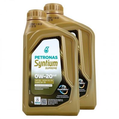Petronas Syntium Supreme 0W-20 LLE 2x1 Liter