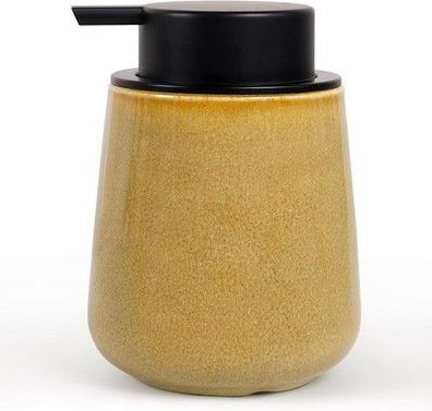 Autumnlife Seifenspender Keramik Spülmittelspender Gelb, 350ml Seifenspender