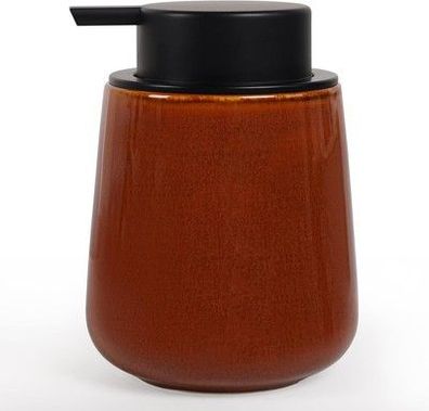 Autumnlife Seifenspender Rot Spülmittelspender Keramik, 350ml Nachfüllbar - Rot