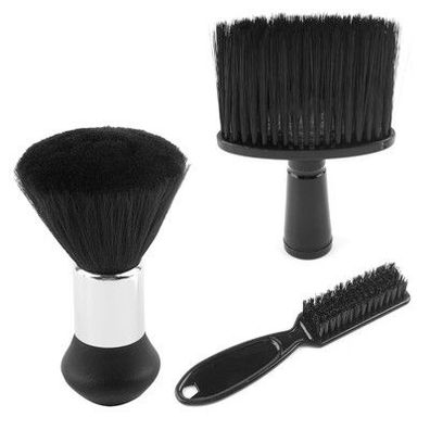 3 Stück Friseurbürste, Nackenpinsel Set, Friseur Bürste, Pinsel Barber-Zubehör