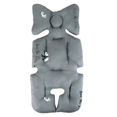 Jiahuade Universal Kinderwagen, Baby Sitzauflage Kinderwagen Sitz (Grau Panda)