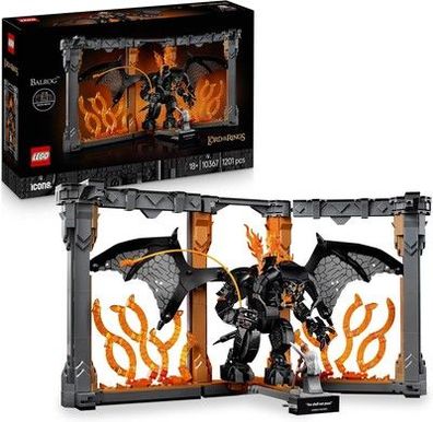 LEGO Icons Der Herr der Ringe: Balrog Bücherstütze – Spielzeug Modell (10367)