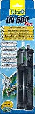 Tetra IN 600 plus Aquarium Innenfilter - Filter für Aquarien mit 50 - 100 Liter