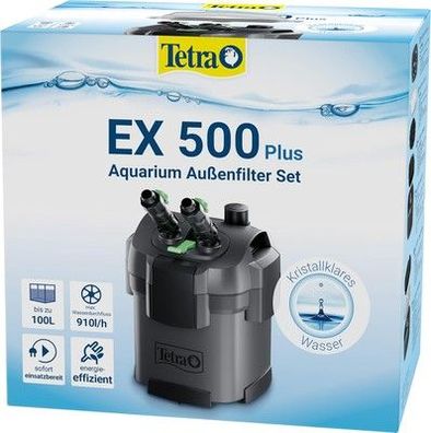 Tetra Aquarium Außenfilter EX 500 Plus leistungsstark Filter Aquarien bis 100L