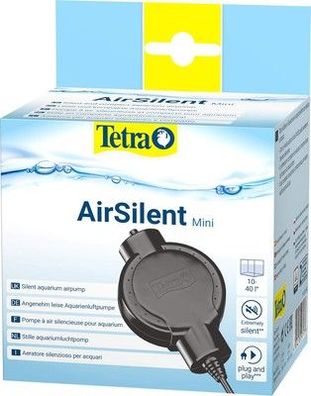 Tetra AirSilent Mini - leise Aquarium Luftpumpe, Komplettset für 10 - 40 L