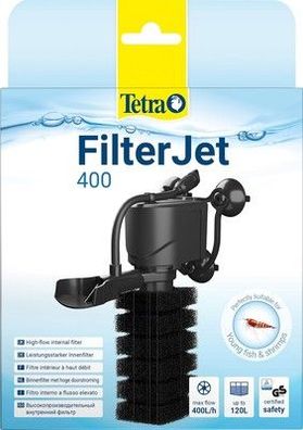 Tetra FilterJet 400 - leistungsstark Aquarium Innenfilter für Aquarien bis 120L