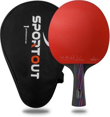 Sportout Tischtennisschläger Profi, ITTF Zugelassener Professionell Schläger