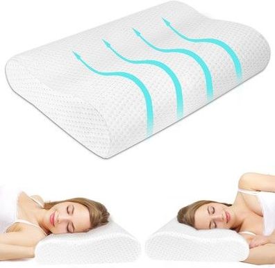 Ainiv Schlafkissen Memory Foam, Memory Schaum Kopfkissen Orthopädisch Kissen