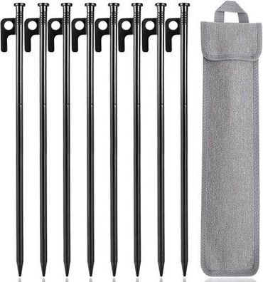 Heringe Erdnägel Stabil 30 cm Lang- Zeltheringe Sturmsicher 30cm, Heringe, 8 STK