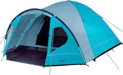 PORTAL Zelt 3-4 Peroson Camping wasserdicht 4000mm Kuppel-Zelt mit Vorzelt blau