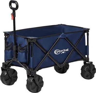 Portal Bollerwagen faltbar größe Reifen 128L Klappwagen Handwagen klappbar 100kg