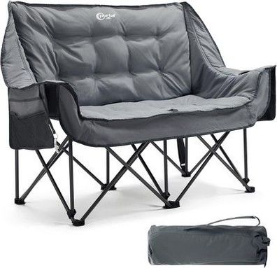 Portal Camping-Stuhl faltbar 2 Personen Doppel Klappstuhl Camping Faltsofa 272kg