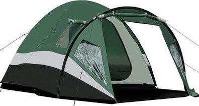 Portal Zelt 3-4 Personen 3000mm Wasserdicht Camping Kuppelzelt XL Vorraum Grün