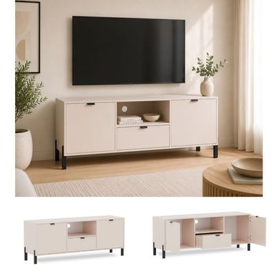 TV-Schrank VERONA (Creme) Lowboard, TV-Board, Fernsehtisch, TV Möbel, Wohnzimmer