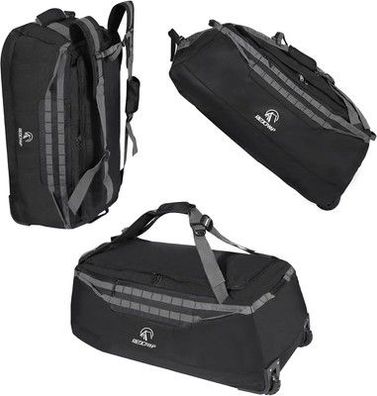 Redcamp 140L Extra Große Reisetasche mit Rollen, Faltbar XXL 92x40x38cm schwarz