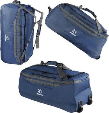Redcamp 140L Extra Große Reisetasche mit Rollen, Faltbar XXL 92x40x38cm in blau
