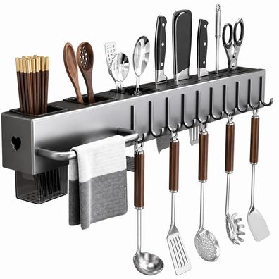 Küchenregal Gewürzregal Küchenorganizer Küchenutensilien Halter Messerhalter