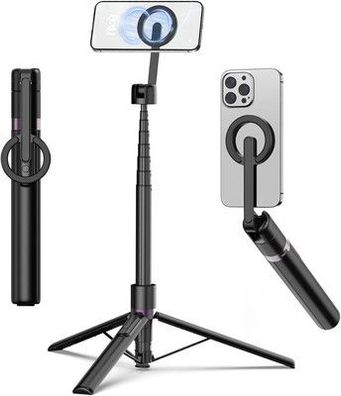 TONEOF 173cm Magnetisches Selfie Stick Stativ, Stark Magnetischer Aluminium 360°
