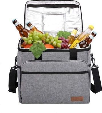 Allcamp 30L Kühltasche Faltbare Picknicktasche Thermo Tasche mit 2 Kühlakkus