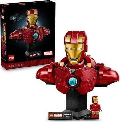LEGO ? Marvel Iron Man MK4 Büste - Bauset für Erwachsene zum Ausstellen - 76327