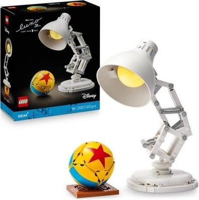 LEGO Ideas | Disney Pixar Set - Spielset mit Schreibtischlampe zum Bauen 21357