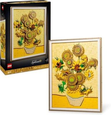 LEGO Art Vincent Van Gogh – Sonnenblumen - 3D-Blumengemälde - 31215 - Dekoration