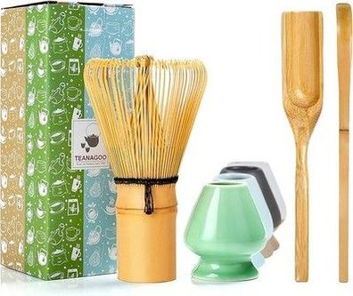 Teanagoo Matcha Set| Besen | Zubehör | Schneebesen, Löffel (MA-01) Starter-Set